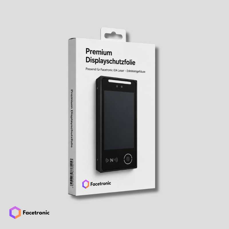 Premium Displayschutzfolie – Facetronic IDA für Edelstahlbox